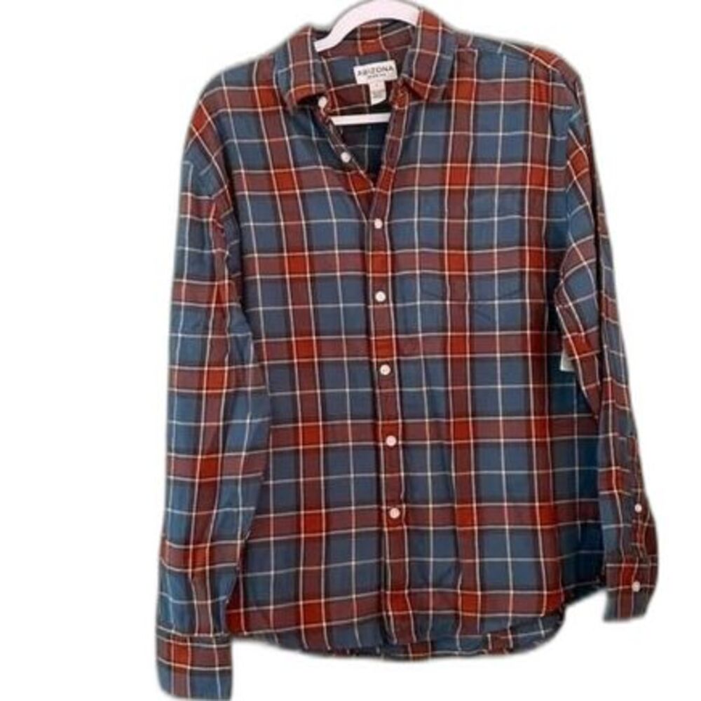 Arizona Jean Company flannel plaid women’s small long sleeve shirt NWT
